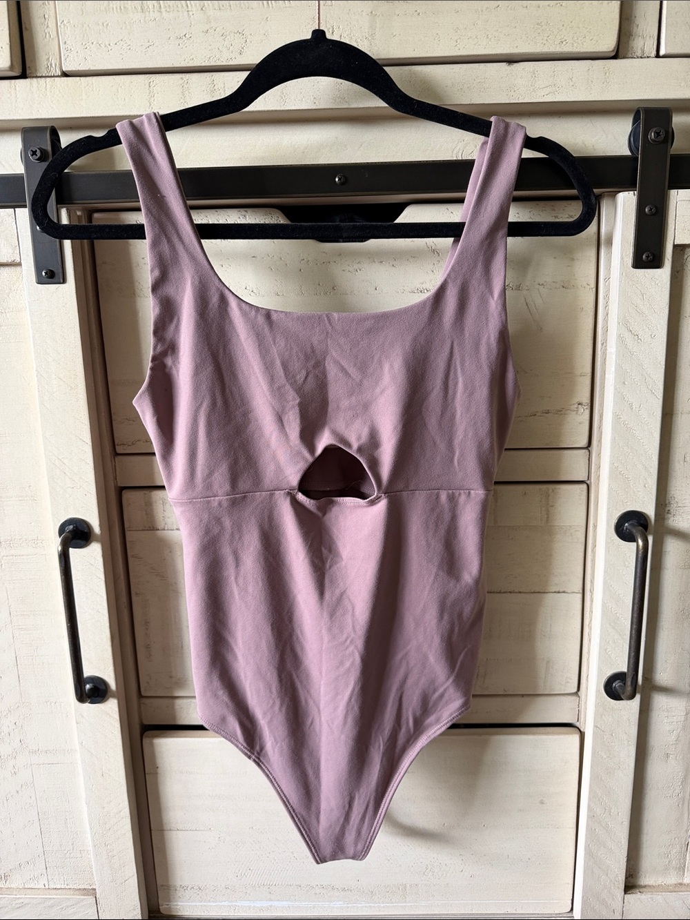 A & F Mocha Brown Cutout Bodysuit